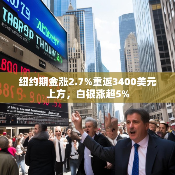 纽约期金涨2.7%重返3400美元上方，白银涨超5%