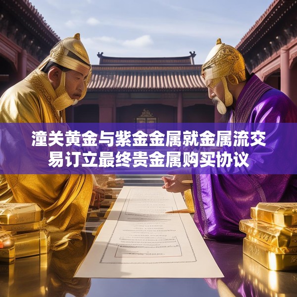 潼关黄金与紫金金属就金属流交易订立最终贵金属购买协议