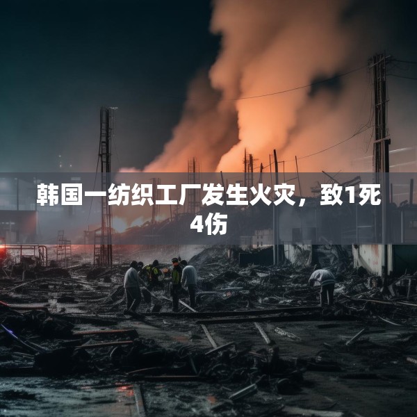 韩国一纺织工厂发生火灾，致1死4伤