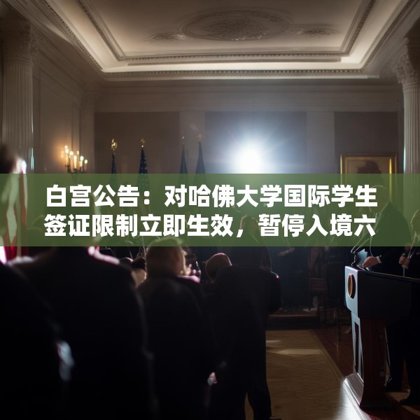 白宫公告：对哈佛大学国际学生签证限制立即生效，暂停入境六个月