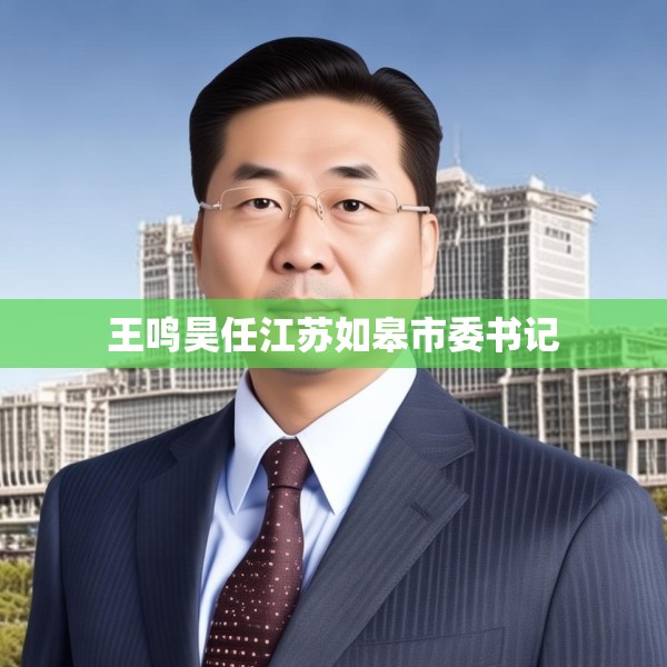 王鸣昊任江苏如皋市委书记