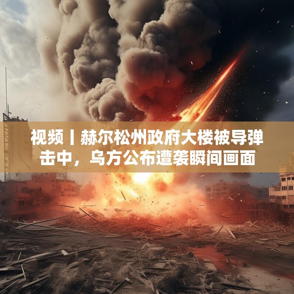视频丨赫尔松州政府大楼被导弹击中，乌方公布遭袭瞬间画面