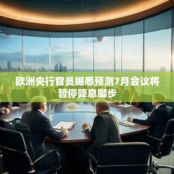 欧洲央行官员据悉预测7月会议将暂停降息脚步