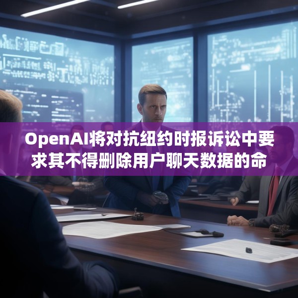 OpenAI将对抗纽约时报诉讼中要求其不得删除用户聊天数据的命令