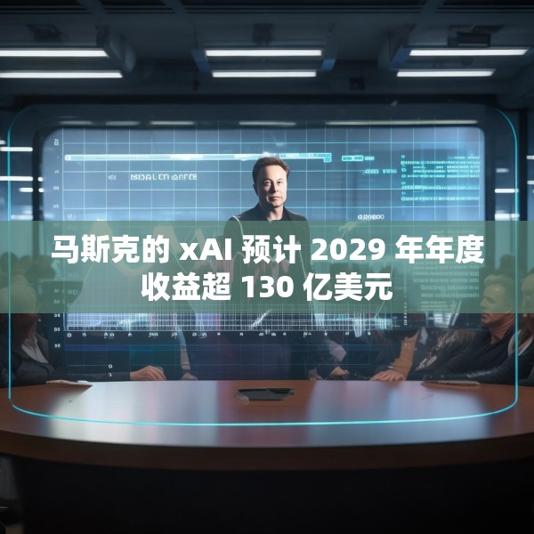 马斯克的 xAI 预计 2029 年年度收益超 130 亿美元