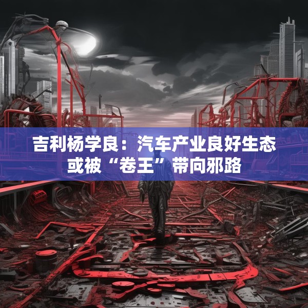 吉利杨学良：汽车产业良好生态或被“卷王”带向邪路
