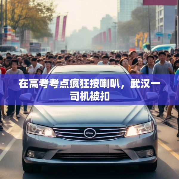 在高考考点疯狂按喇叭，武汉一司机被扣