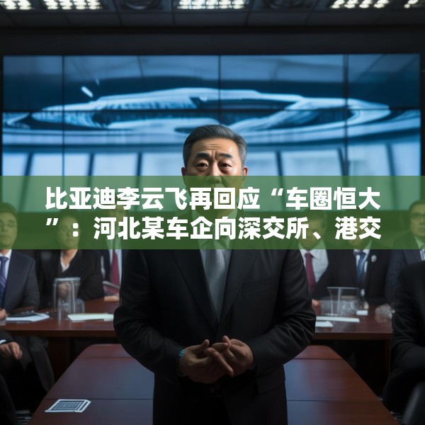 比亚迪李云飞再回应“车圈恒大”：河北某车企向深交所、港交所及监管机构恶意举报比亚迪