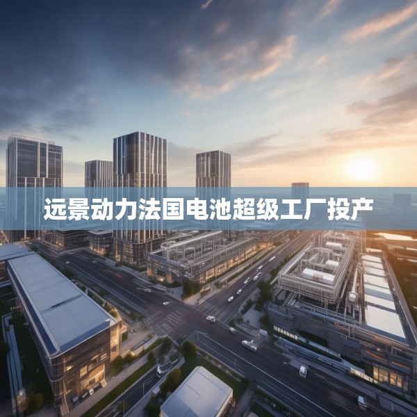 远景动力法国电池超级工厂投产