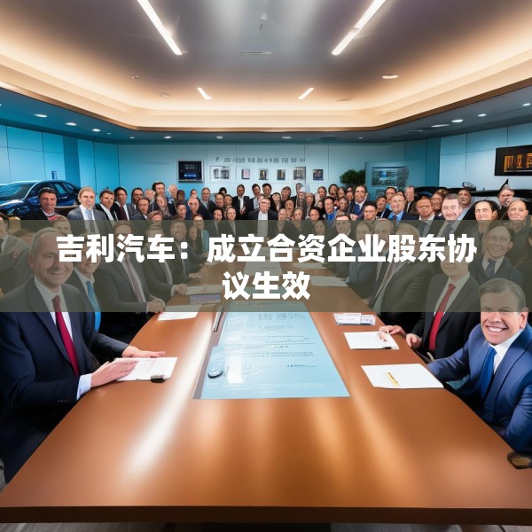 吉利汽车：成立合资企业股东协议生效