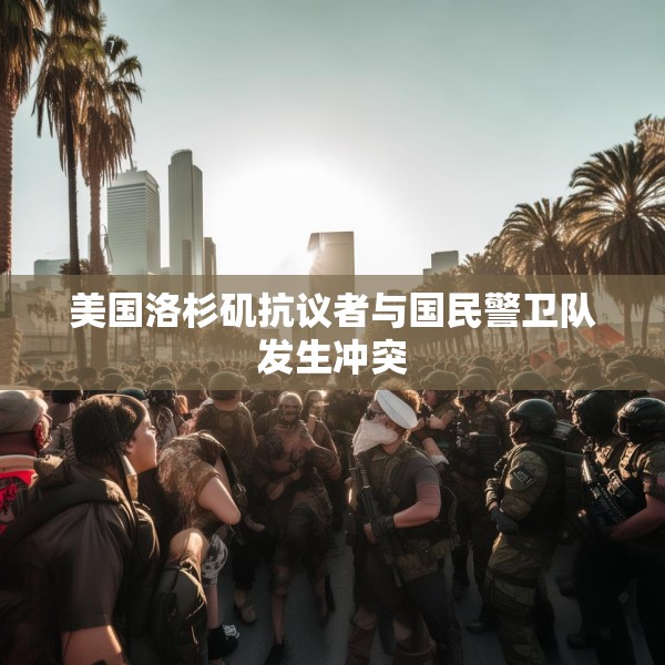 美国洛杉矶抗议者与国民警卫队发生冲突
