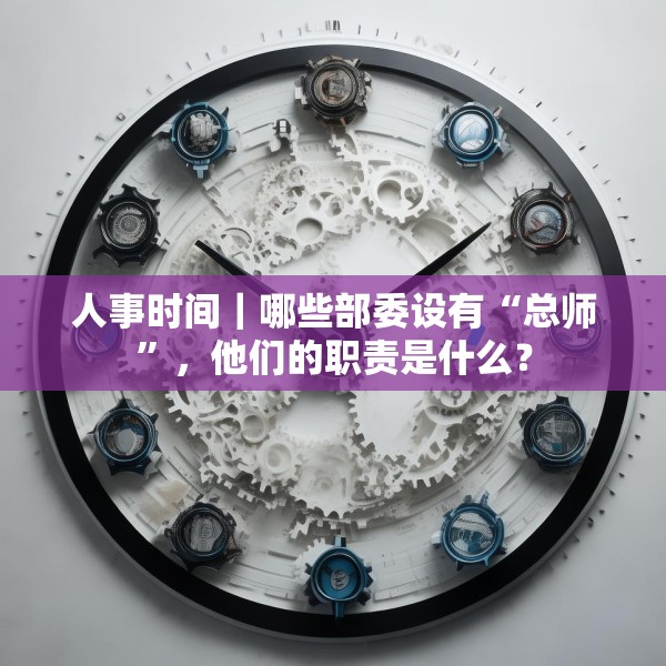 人事时间｜哪些部委设有“总师”，他们的职责是什么？