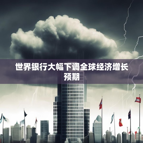 世界银行大幅下调全球经济增长预期