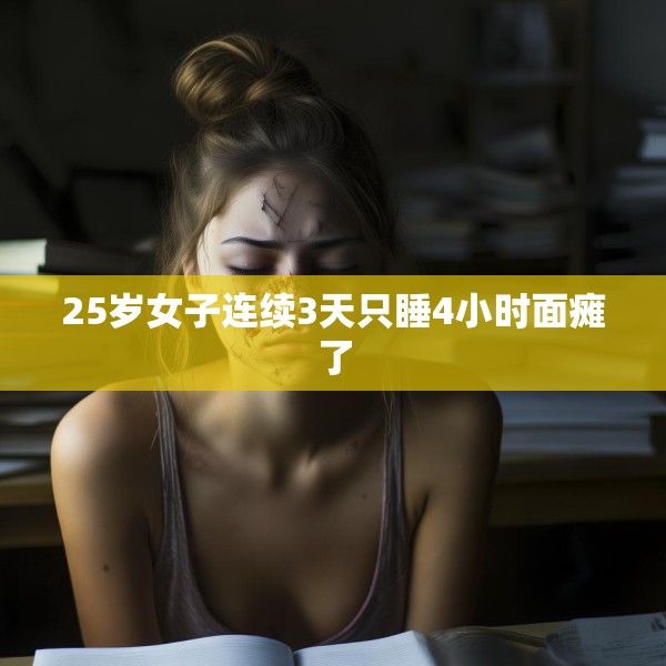 25岁女子连续3天只睡4小时面瘫了