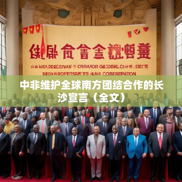 中非维护全球南方团结合作的长沙宣言（全文）