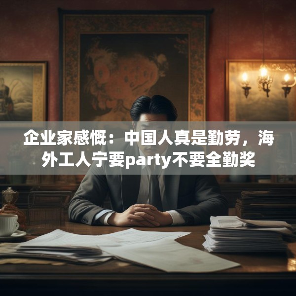 企业家感慨：中国人真是勤劳，海外工人宁要party不要全勤奖