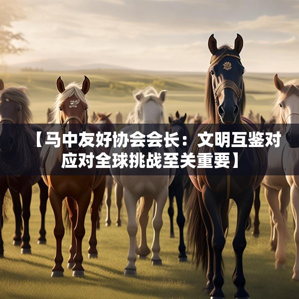 【马中友好协会会长：文明互鉴对应对全球挑战至关重要】