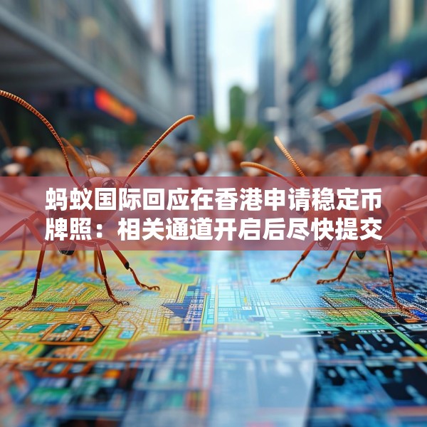 蚂蚁国际回应在香港申请稳定币牌照：相关通道开启后尽快提交