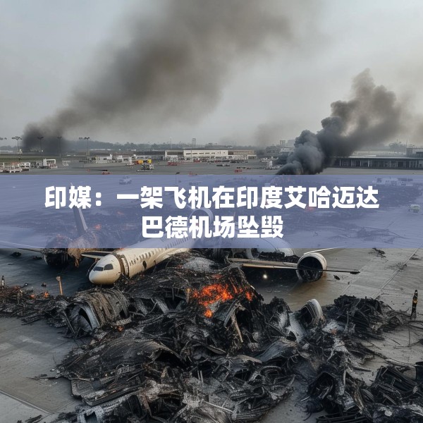 印媒：一架飞机在印度艾哈迈达巴德机场坠毁
