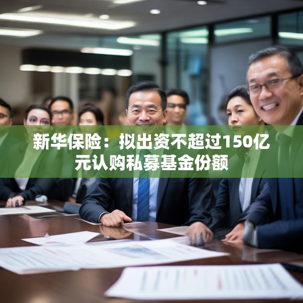 新华保险：拟出资不超过150亿元认购私募基金份额