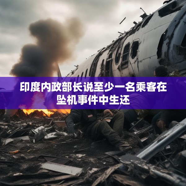 印度内政部长说至少一名乘客在坠机事件中生还
