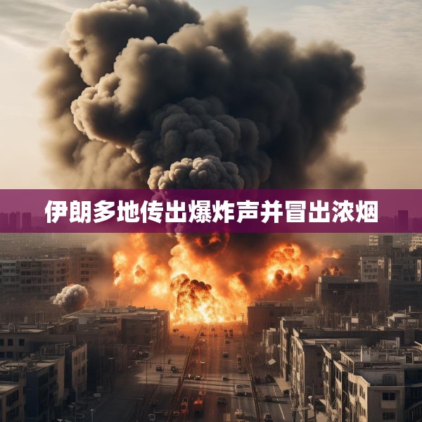 伊朗多地传出爆炸声并冒出浓烟