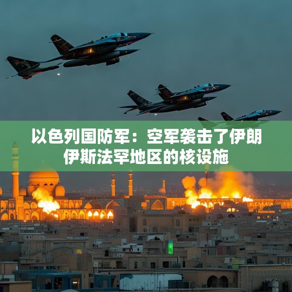 以色列国防军：空军袭击了伊朗伊斯法罕地区的核设施