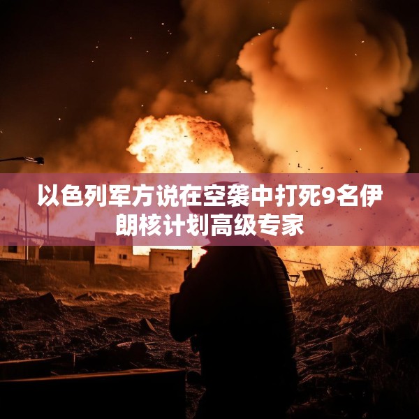 以色列军方说在空袭中打死9名伊朗核计划高级专家