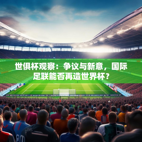 世俱杯观察：争议与新意，国际足联能否再造世界杯？