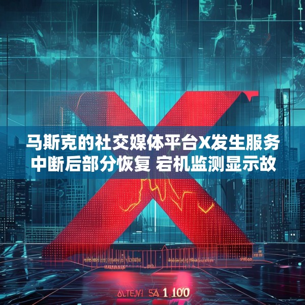 马斯克的社交媒体平台X发生服务中断后部分恢复 宕机监测显示故障峰值超万例