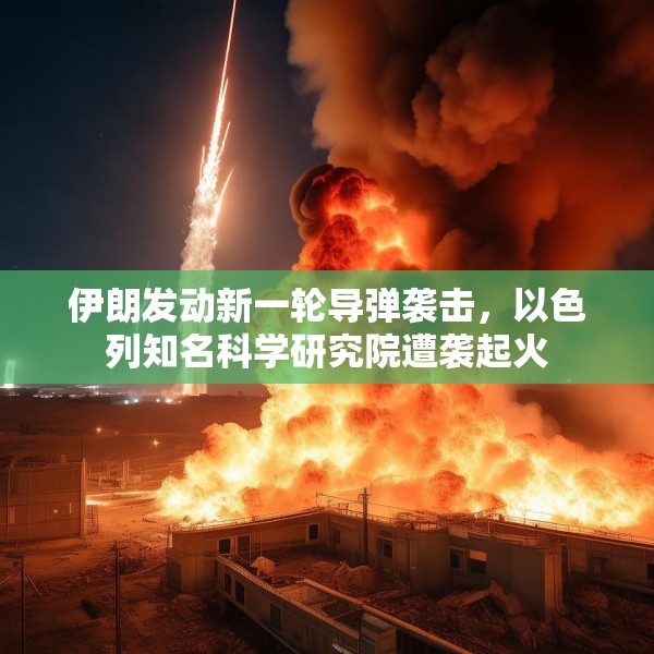 伊朗发动新一轮导弹袭击，以色列知名科学研究院遭袭起火