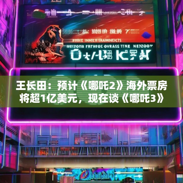 王长田：预计《哪吒2》海外票房将超1亿美元，现在谈《哪吒3》还太早