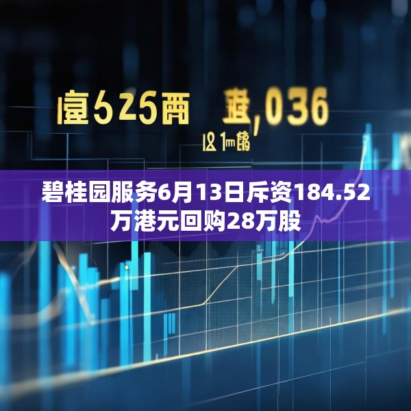 碧桂园服务6月13日斥资184.52万港元回购28万股