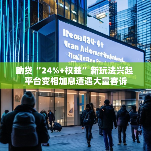 助贷“24%+权益”新玩法兴起 平台变相加息遭遇大量客诉